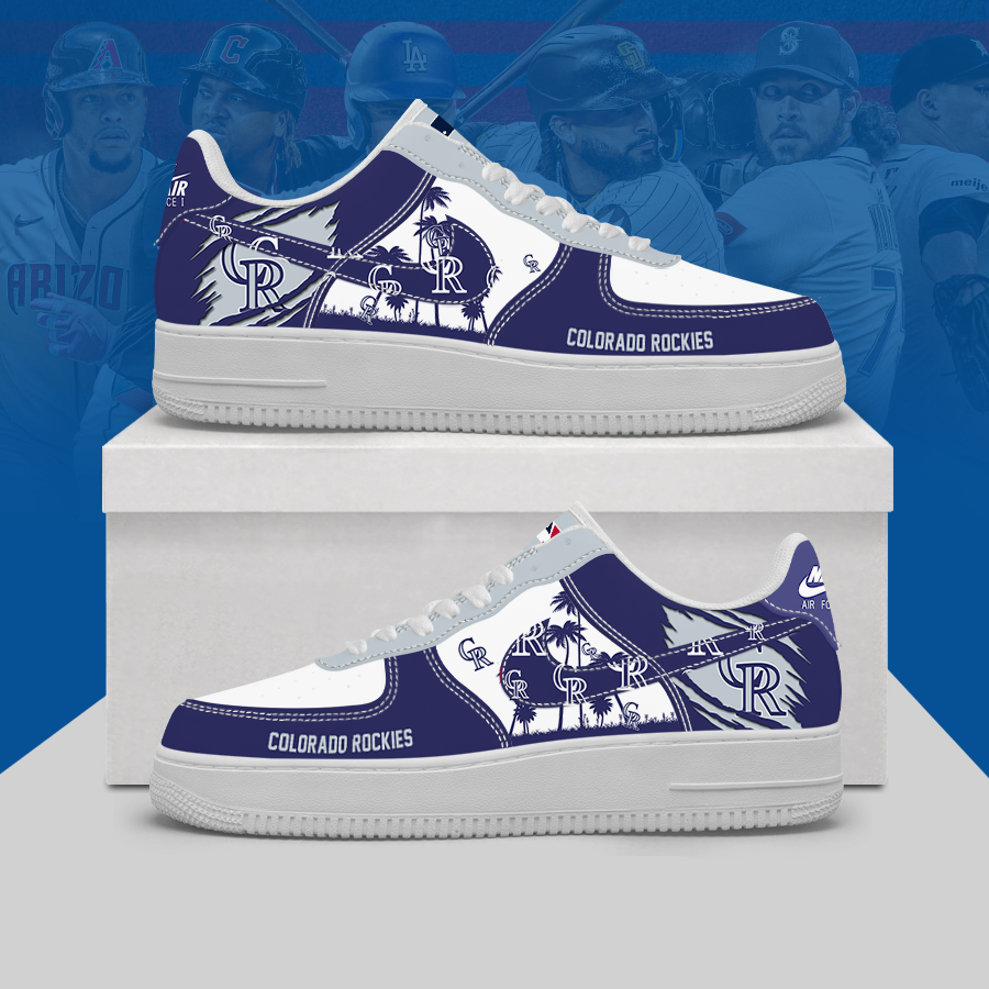 Limited Edition – Customized MLB Colorado Rockies Af1 Shoes