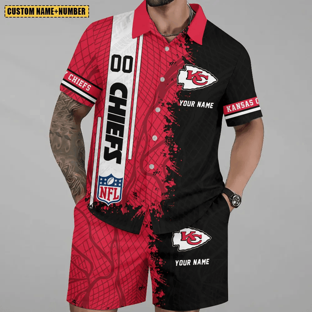 Limited Run – Customized NFL Kansas City Chiefs Unisex Hawaiian Shirt & Shorts Set