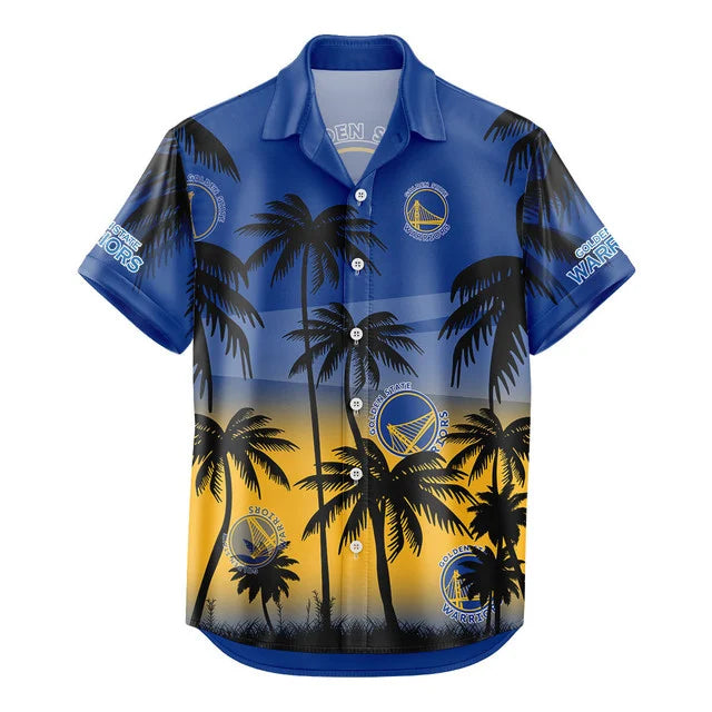 Limited Edition – Customized NBA Golden State Warriors Unisex Hawaiian Shirt & Shorts Set - Image 3