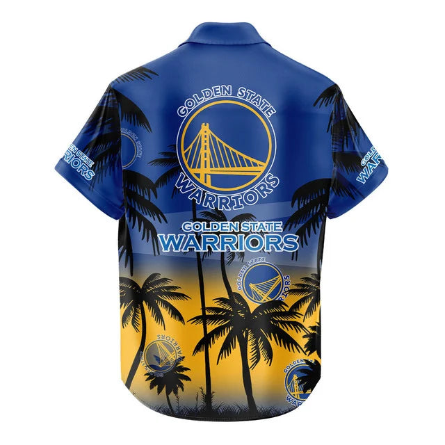 Limited Edition – Customized NBA Golden State Warriors Unisex Hawaiian Shirt & Shorts Set - Image 4