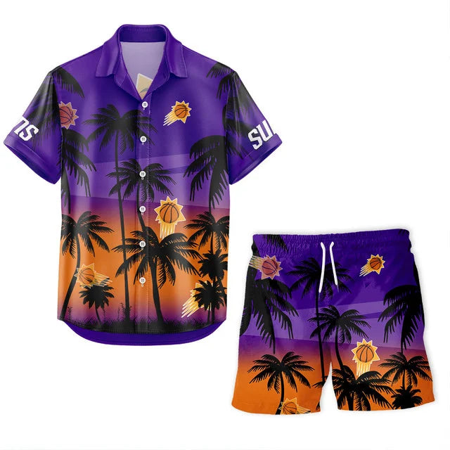 Limited Edition – Customized NBA Phoenix Suns Unisex Hawaiian Shirt & Shorts Set - Image 2