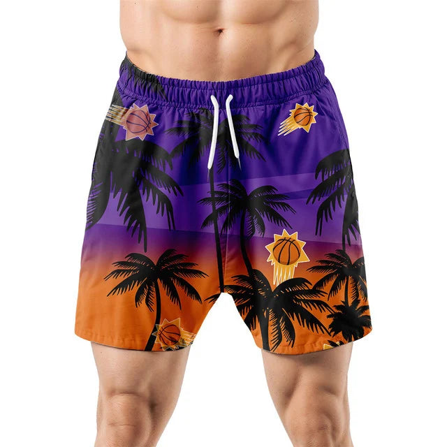 Limited Edition – Customized NBA Phoenix Suns Unisex Hawaiian Shirt & Shorts Set - Image 5