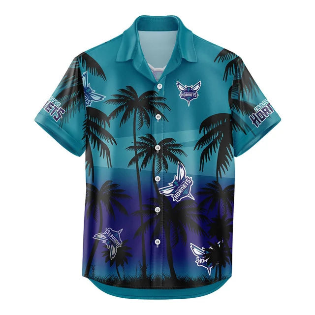 Limited Edition – Customized NBA Charlotte Hornets Unisex Hawaiian Shirt & Shorts Set - Image 3