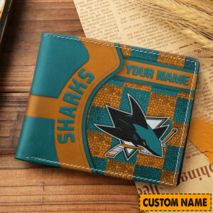 Limited Edition – Customized NHL San Jose Sharks Leather Wallet