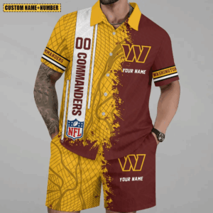 Limited Run – Customized NFL Washington Commanders Unisex Hawaiian Shirt & Shorts Set