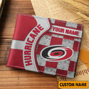 Limited Edition – Customized NHL Carolina Hurricanes Leather Wallet