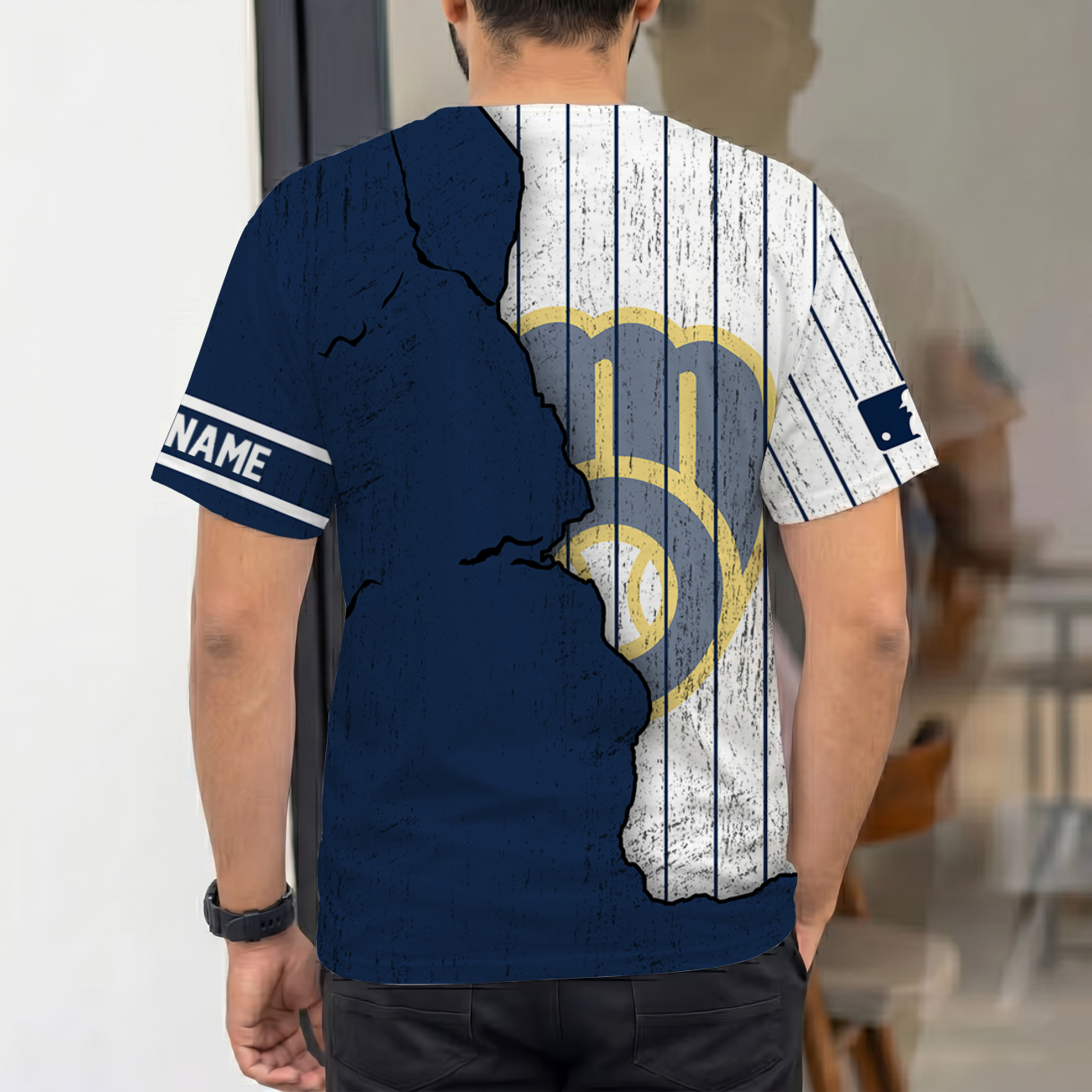 Limited Edition – Customized MLB Milwaukee Brewers T-Shirt - Image 2