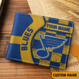 Limited Edition – Customized NHL St. Louis Blues Leather Wallet