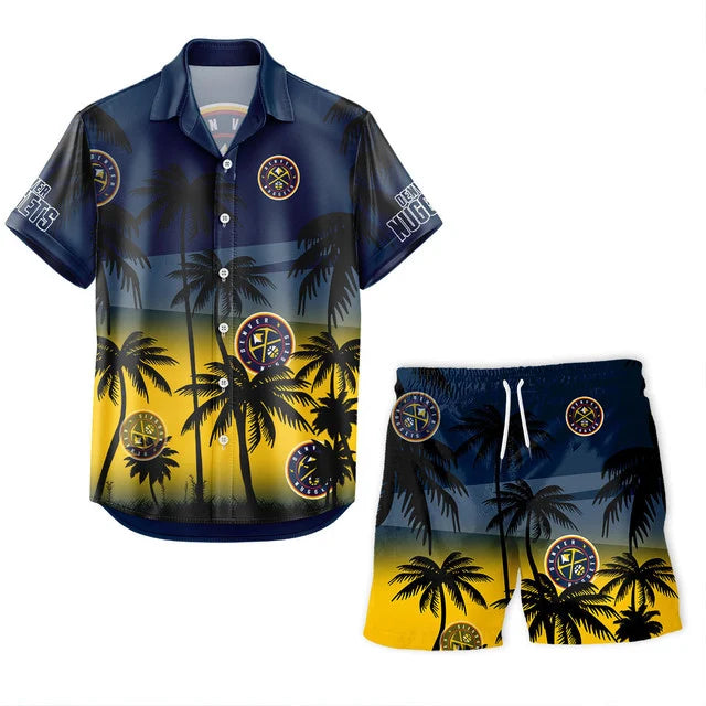 Limited Edition – Customized NBA Denver Nuggets Unisex Hawaiian Shirt & Shorts Set - Image 2