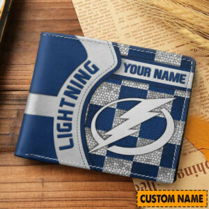 Limited Edition – Customized NHL Tampa Bay Lightning Leather Wallet
