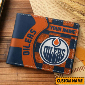 Limited Edition – Customized NHL Edmonton Oilers Leather Wallet