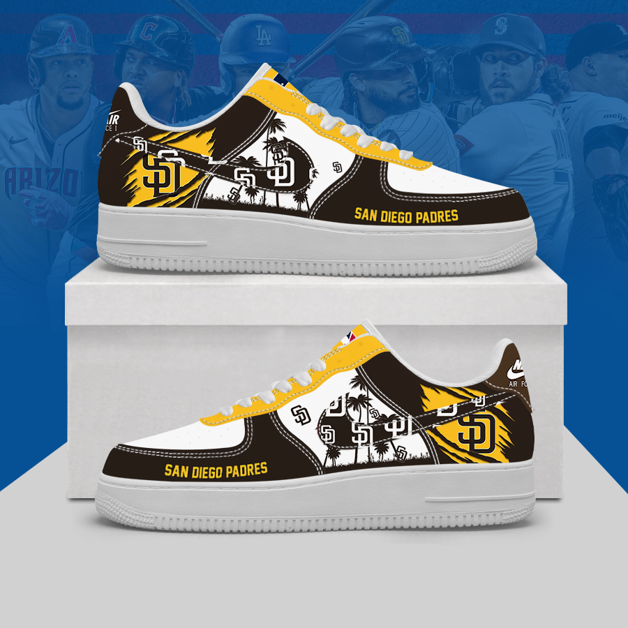 Limited Edition – Customized MLB San Diego Padres Af1 Shoes