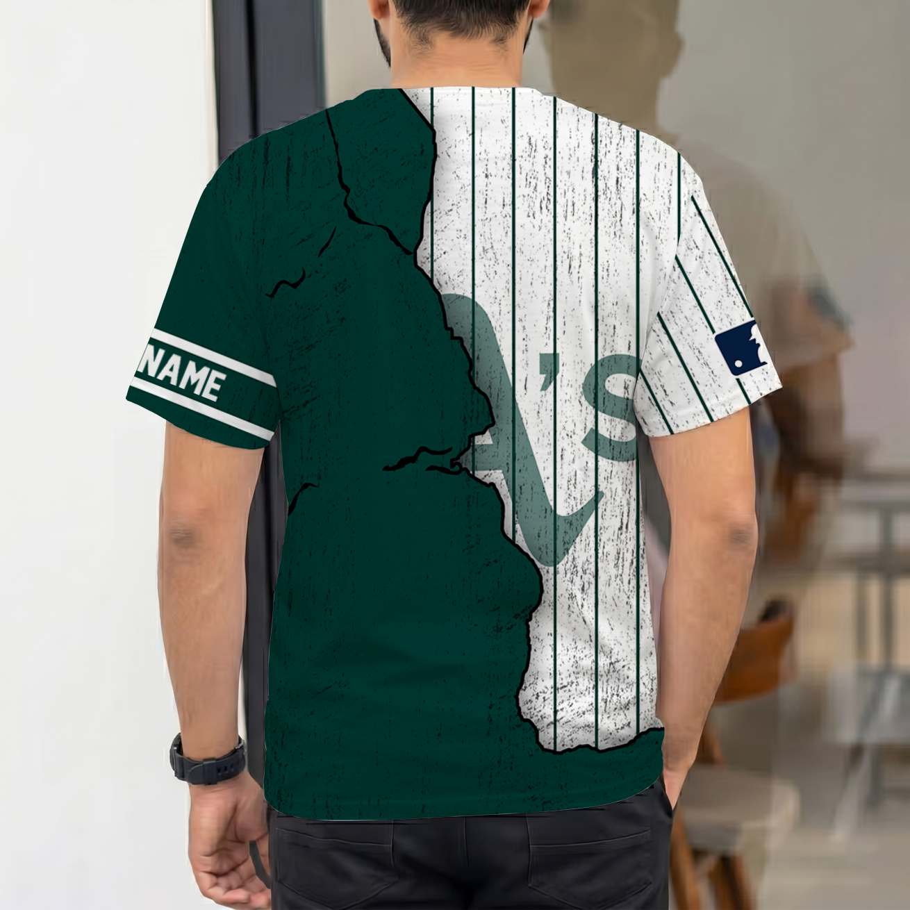Limited Edition – Customized MLB Oakland Athletics T-Shirt - Image 2