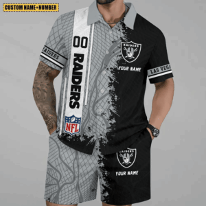 Limited Run – Customized NFL Las Vegas Raiders Unisex Hawaiian Shirt & Shorts Set