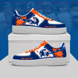 Limited Edition – Customized MLB New York Mets Af1 Shoes