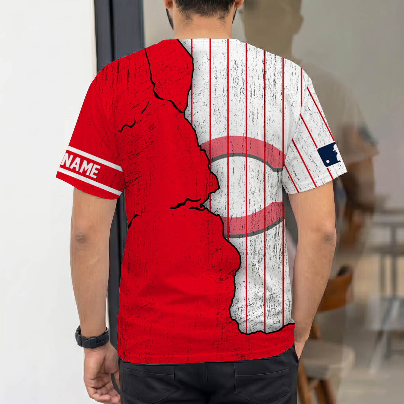 Limited Edition – Customized MLB Cincinnati Reds T-Shirt - Image 2