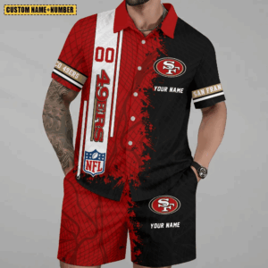 Limited Run – Customized NFL San Francisco 49Ers Unisex Hawaiian Shirt & Shorts Set