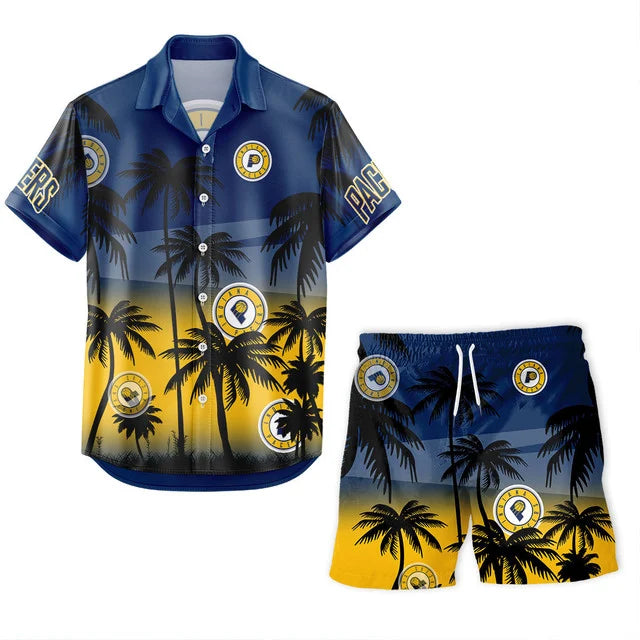 Limited Edition – Customized NBA Indiana Pacers Unisex Hawaiian Shirt & Shorts Set - Image 2