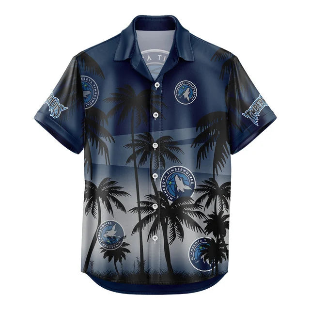 Limited Edition – Customized NBA Minnesota Timberwolves Unisex Hawaiian Shirt & Shorts Set - Image 3