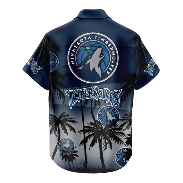 Limited Edition – Customized NBA Minnesota Timberwolves Unisex Hawaiian Shirt & Shorts Set - Image 4