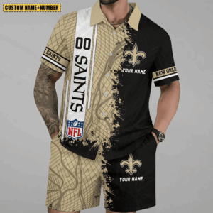 Limited Run – Customized NFL New Orleans Saints Unisex Hawaiian Shirt & Shorts Set