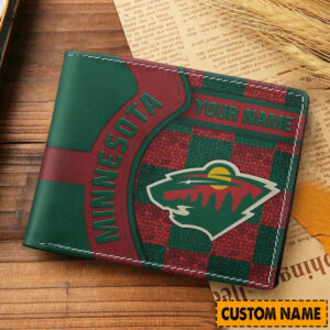 Limited Edition – Customized NHL Minnesota Wild Leather Wallet