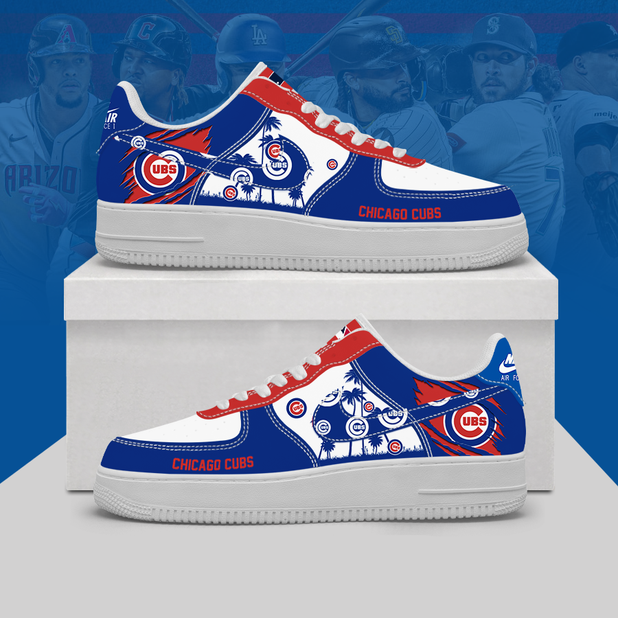 Limited Edition – Customized MLB Chicago Cubs Af1 Shoes