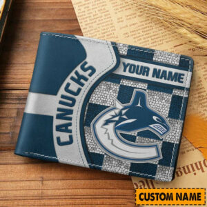 Limited Edition – Customized NHL Vancouver Canucks Leather Wallet
