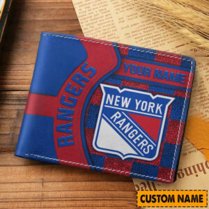 Limited Edition – Customized NHL New York Rangers Leather Wallet