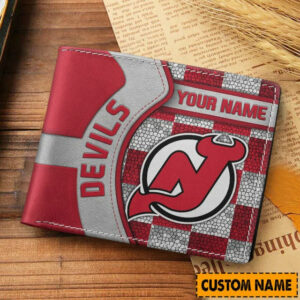 Limited Edition – Customized NHL New Jersey Devils Leather Wallet