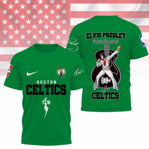 Limited Edition – Customized NBA Boston Celtics x Elvis Presley T-Shirt