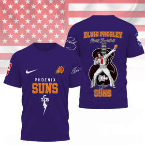 Limited Edition – Customized NBA Phoenix Suns x Elvis Presley T-Shirt
