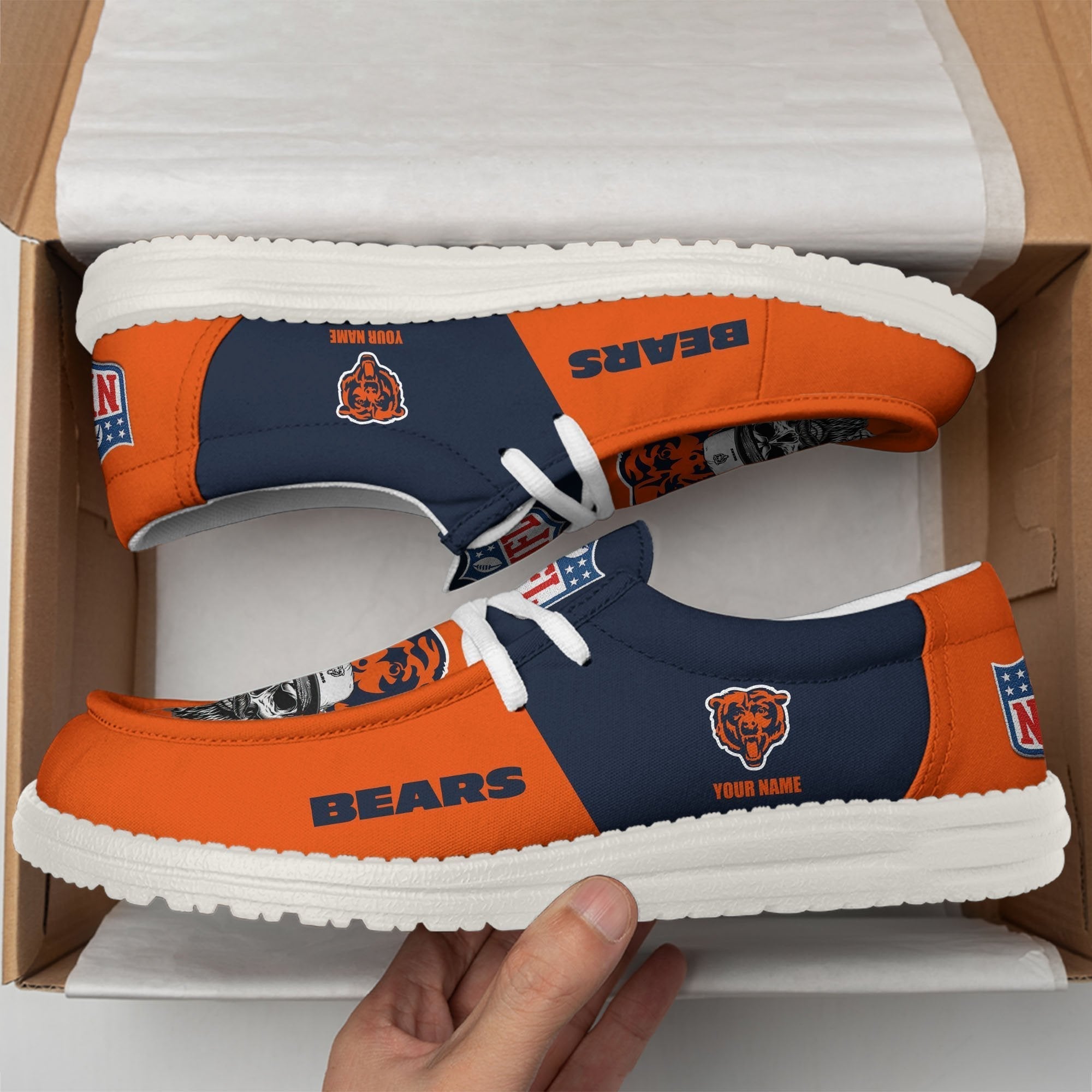 Limited Edition – Customized NFL Chicago Bears Loafer Shoes - Image 2