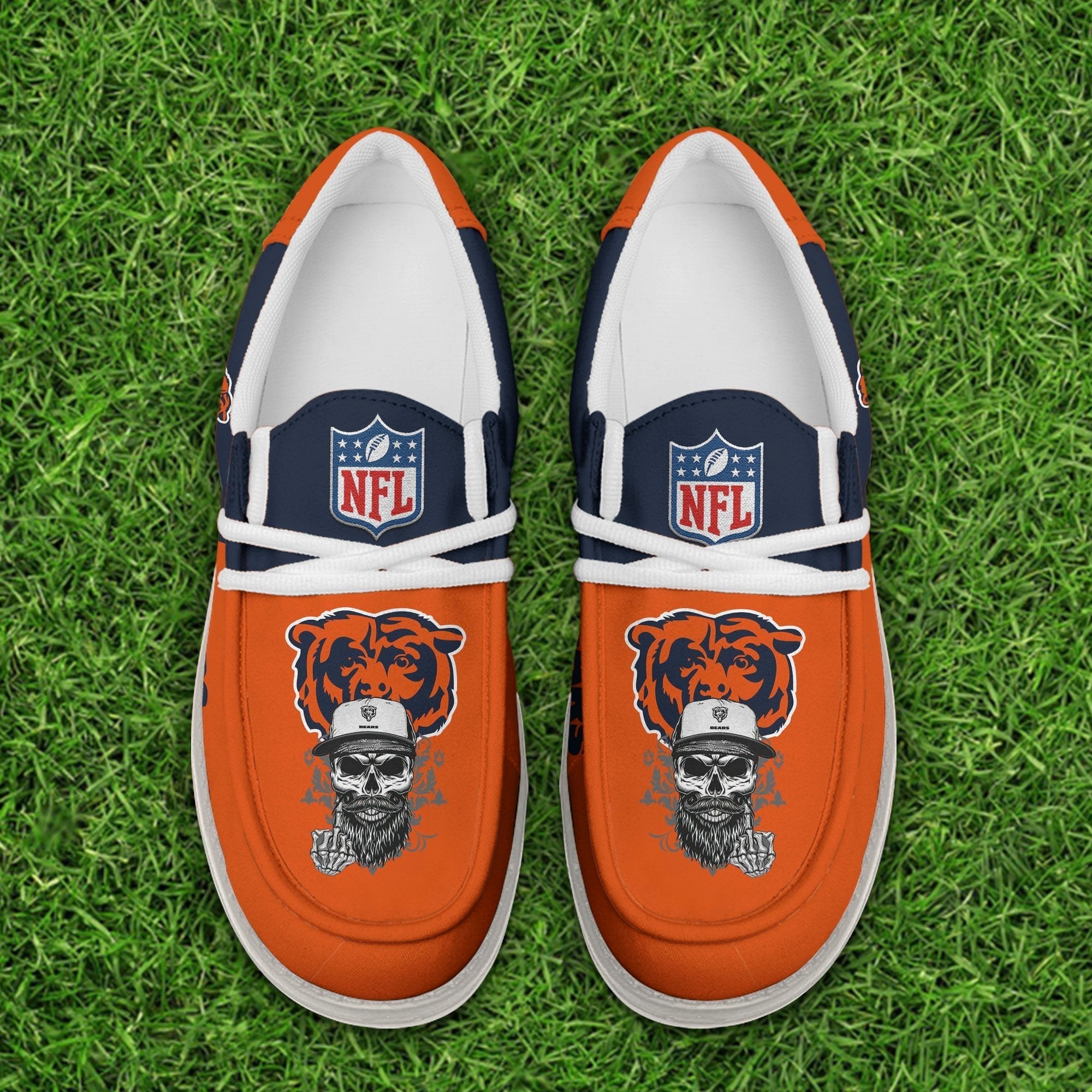Limited Edition – Customized NFL Chicago Bears Loafer Shoes - Image 3