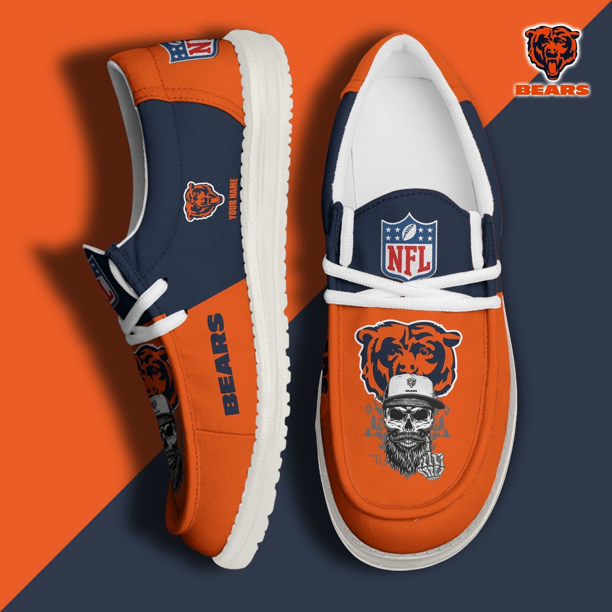 Limited Edition – Customized NFL Chicago Bears Loafer Shoes
