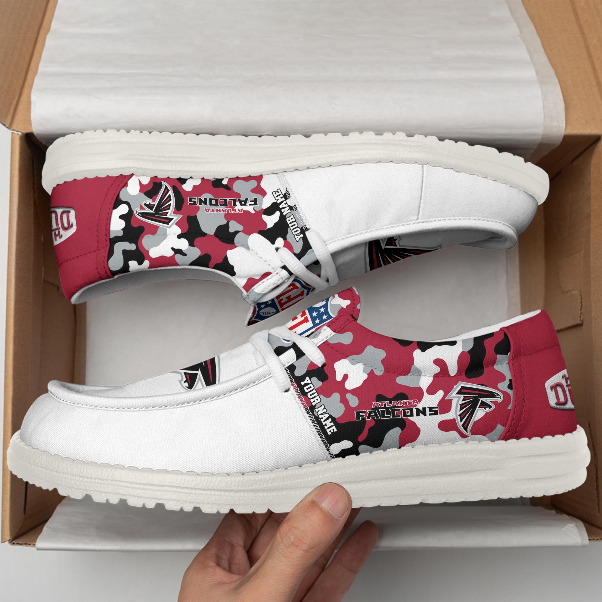 Limited Edition – Customized NFL Atlanta Falcons Loafer Shoes - Image 2