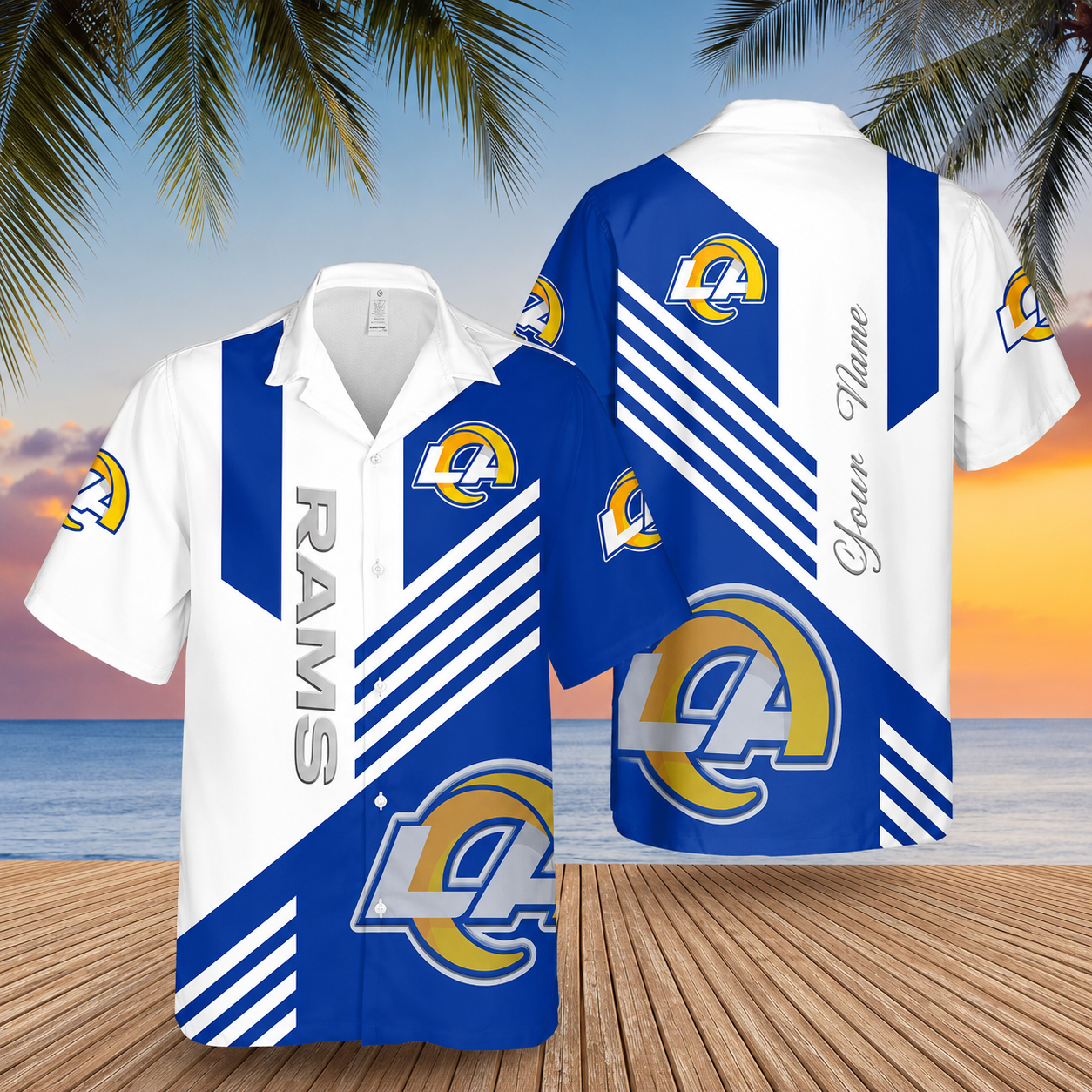 Limited Edition – Customized NFL Los Angeles Rams Unisex Hawaiian Shirt