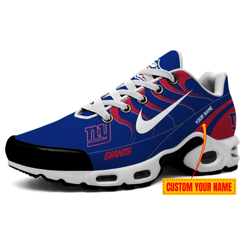 Limited Edition – Customized NFL New York Giants Air Max Plus Sneakers - Image 2