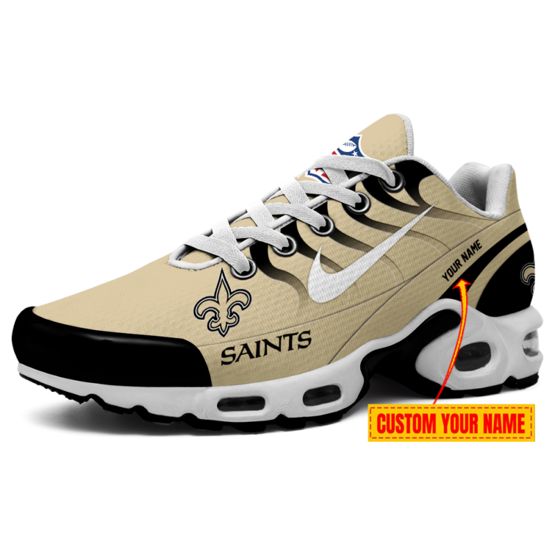 Limited Edition – Customized NFL New Orleans Saints Air Max Plus Sneakers - Image 2