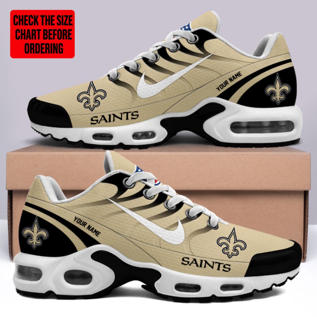 Limited Edition – Customized NFL New Orleans Saints Air Max Plus Sneakers