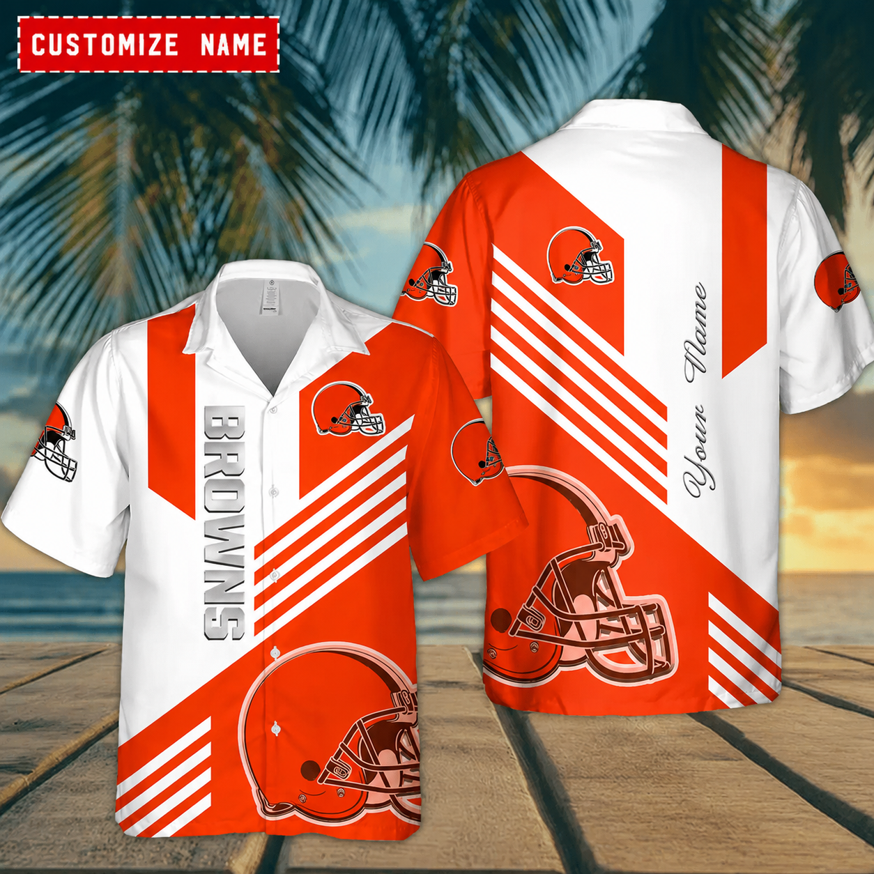 Limited Edition – Customized NFL Cleveland Browns Unisex Hawaiian Shirt