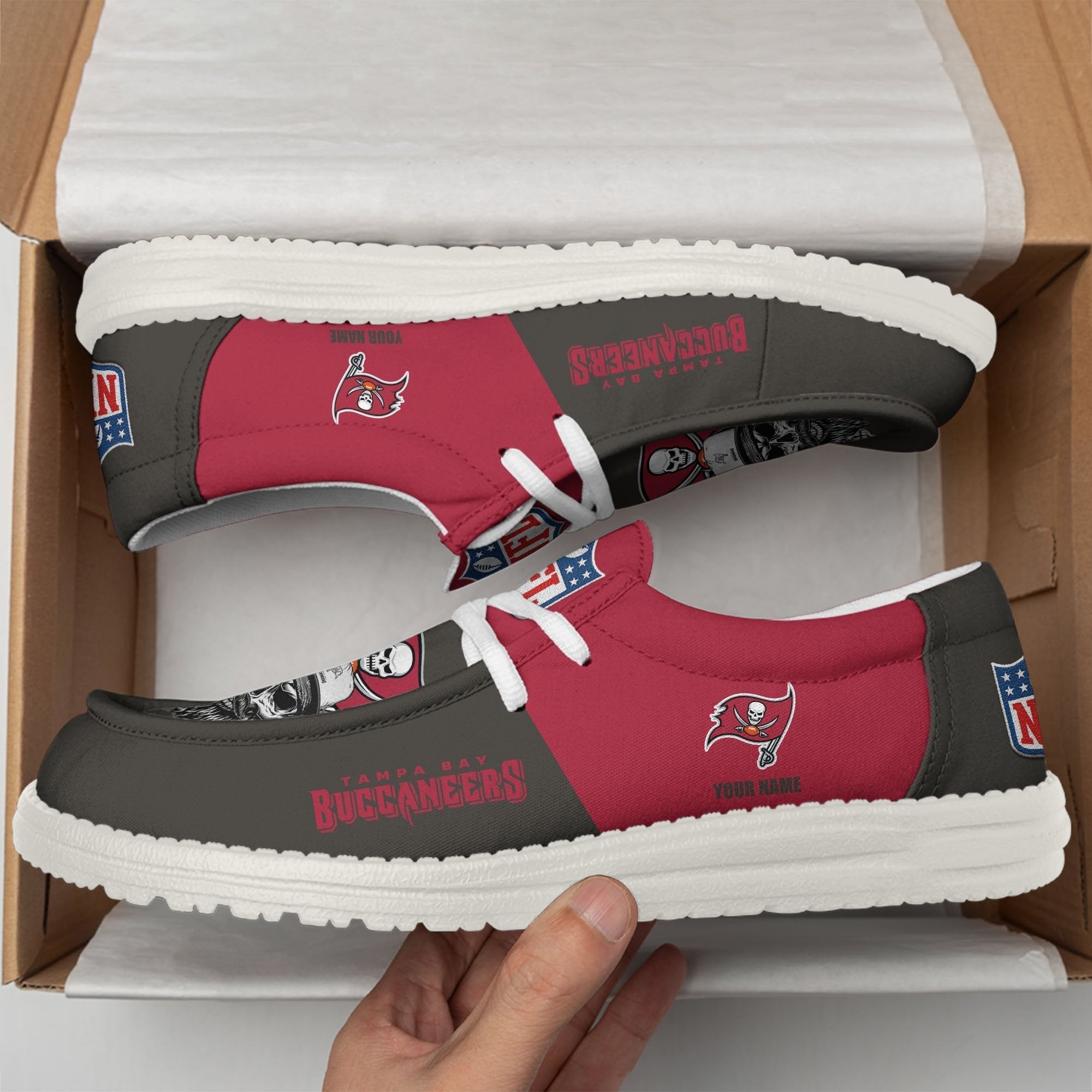Limited Edition – Customized NFL Tampa Bay Buccaneers Loafer Shoes - Image 2