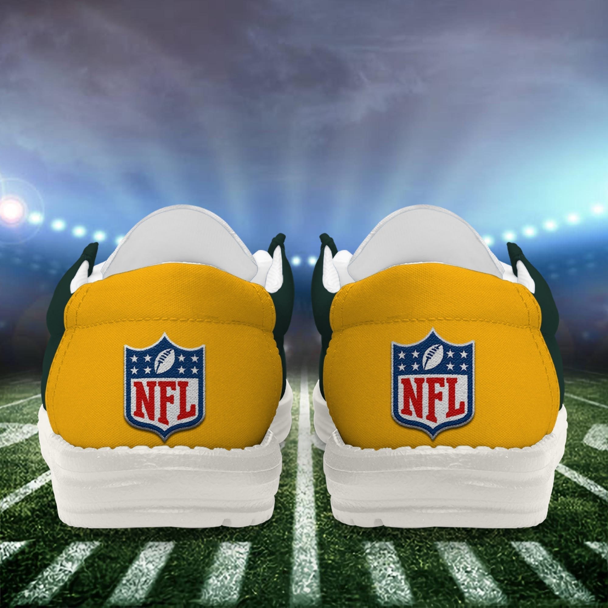 Limited Edition – Customized NFL Green Bay Packers Loafer Shoes - Image 3