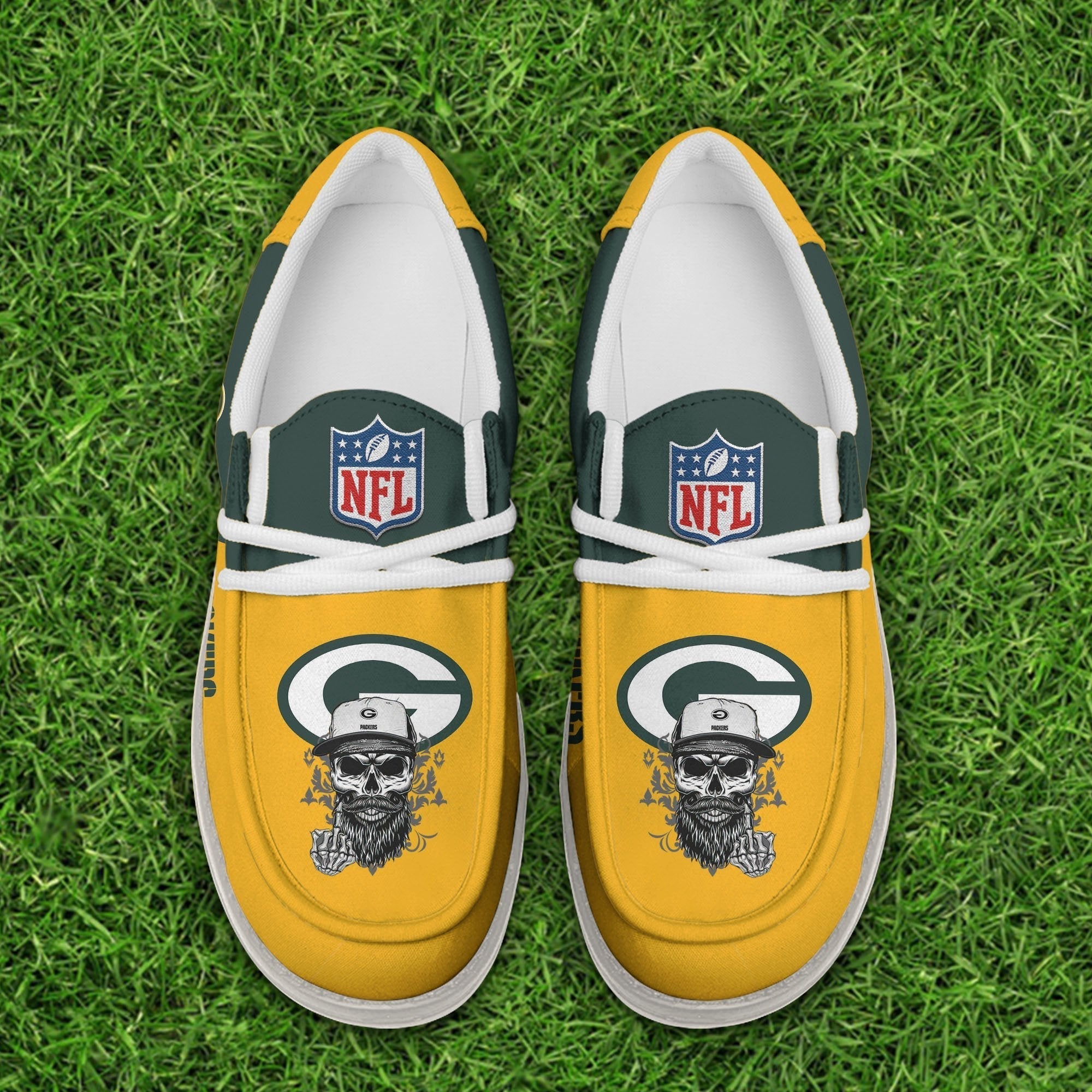 Limited Edition – Customized NFL Green Bay Packers Loafer Shoes - Image 4