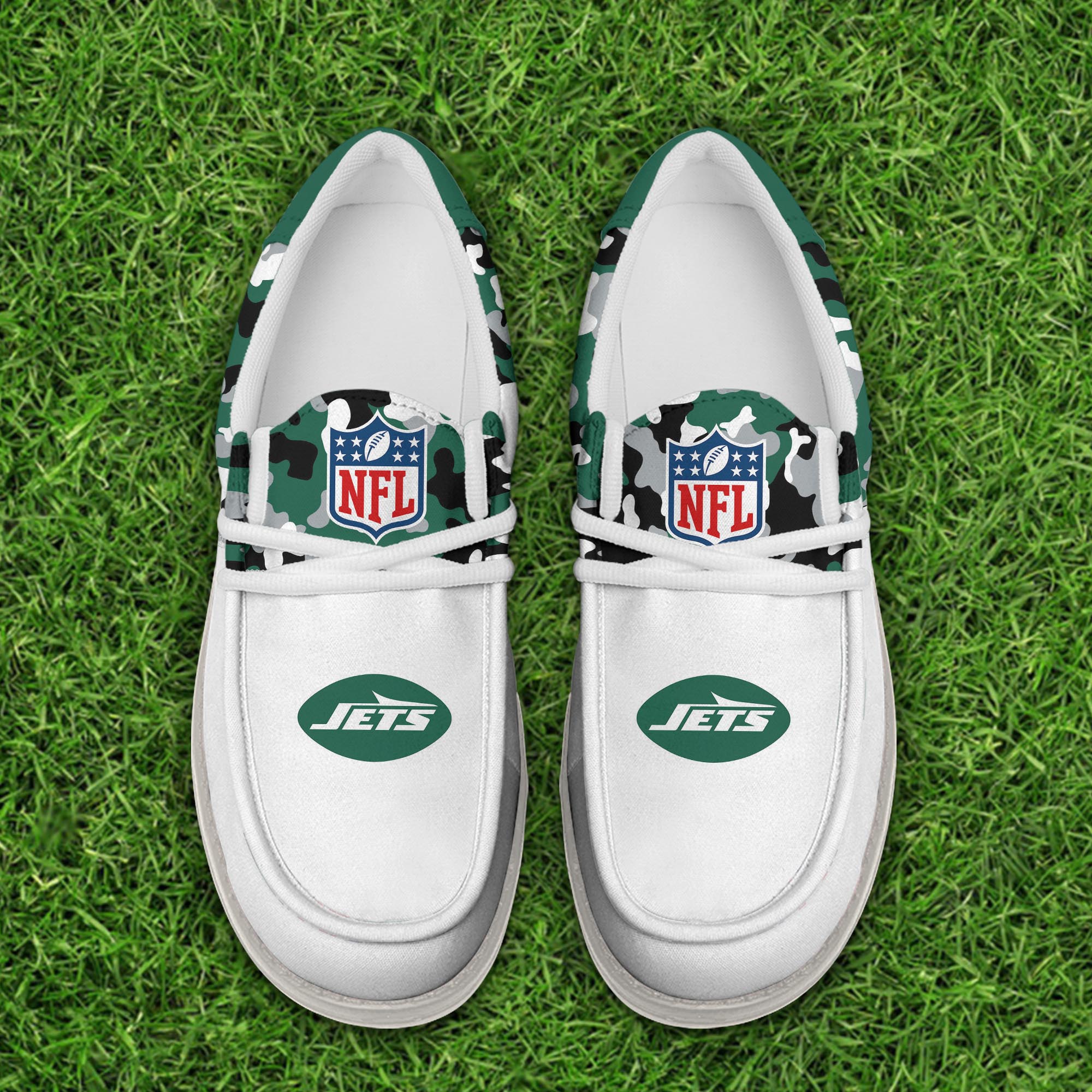 Limited Edition – Customized NFL Nyj New York Jets Loafer Shoes - Image 3