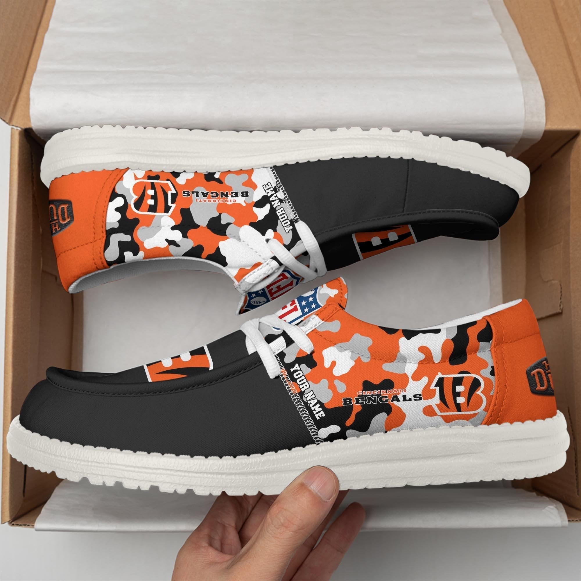 Limited Edition – Customized NFL Cincinnati Bengals Loafer Shoes - Image 2