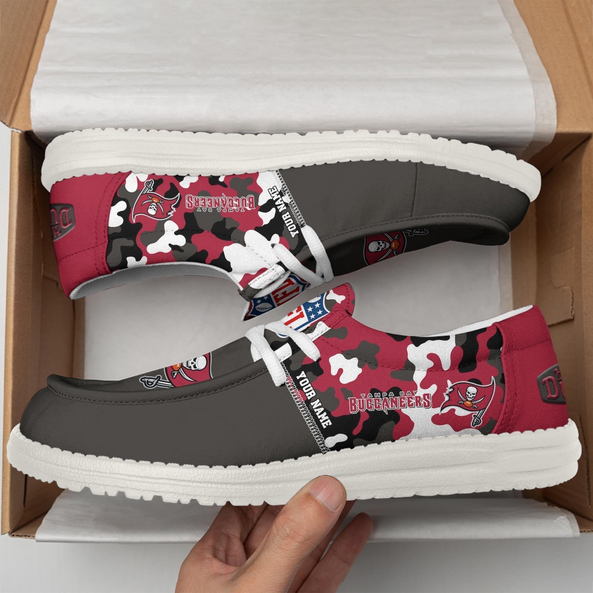 Limited Edition – Customized NFL Tampa Bay Buccaneers Loafer Shoes - Image 2