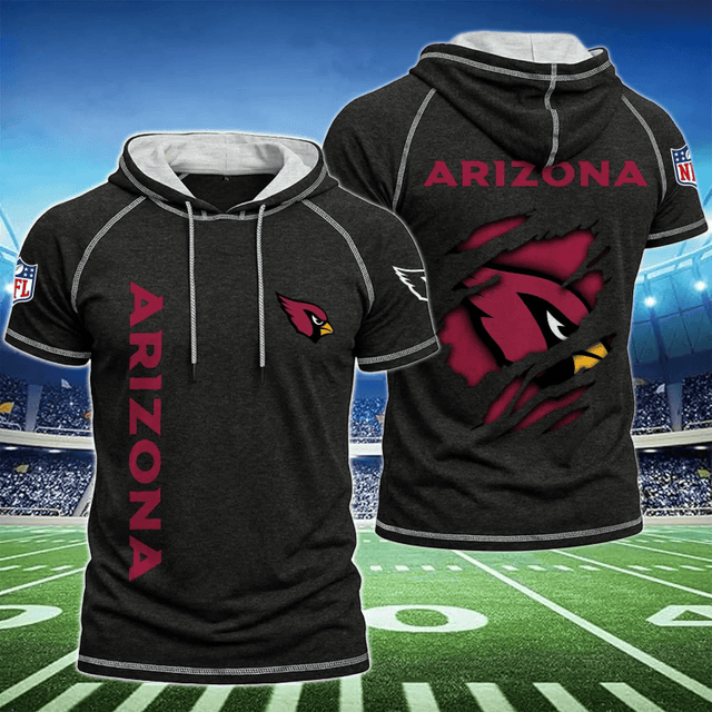 Limited Edition – Customized NFL Arizona Cardinals Short Sleeve Hoodie