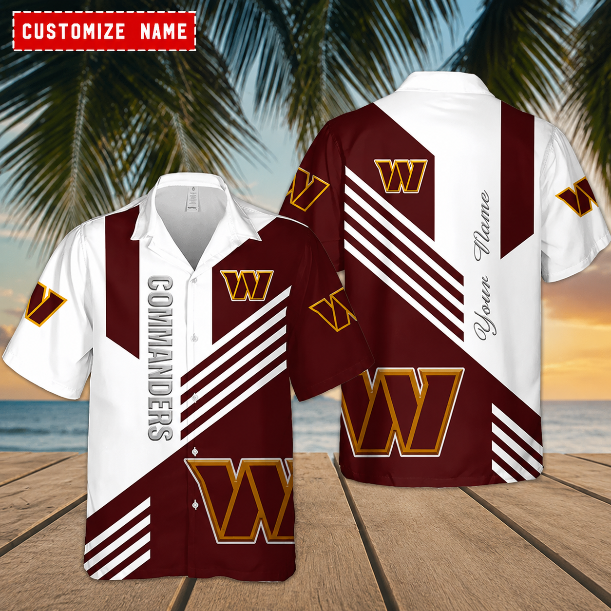 Limited Edition – Customized NFL Washington Commanders Unisex Hawaiian Shirt