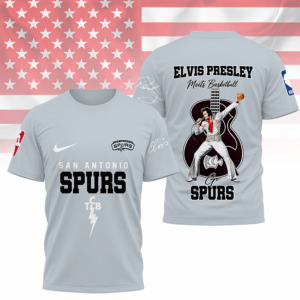 Limited Edition – Customized NBA San Antonio Spurs x Elvis Presley T-Shirt